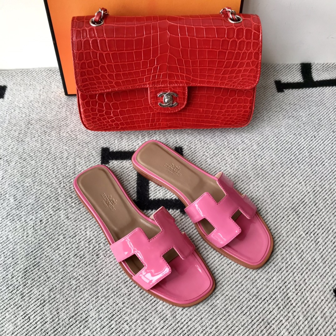 에르메스 올수공 오란 슬리퍼 샌들 페이던트 31